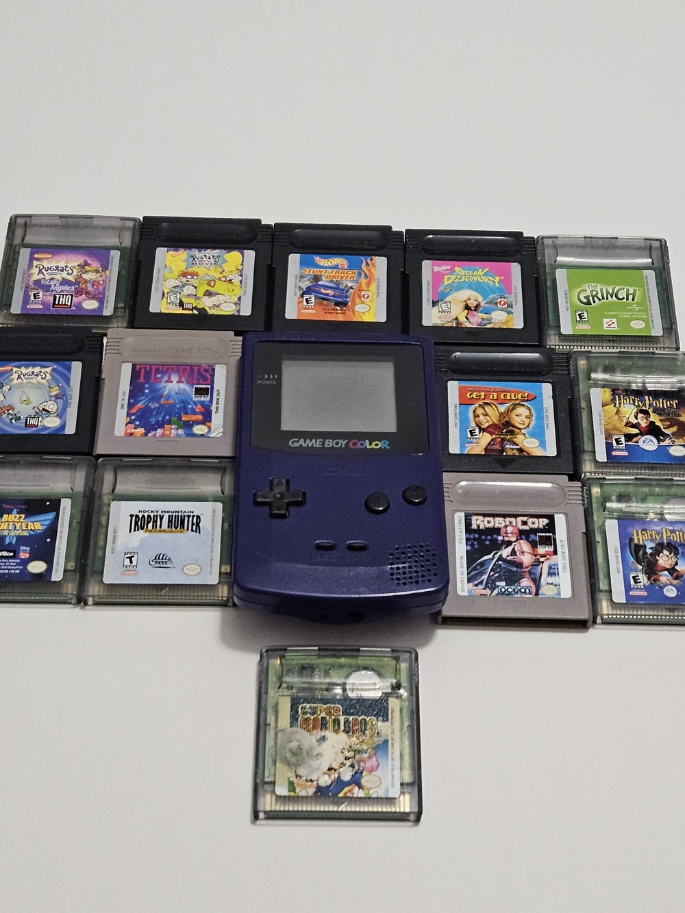 Gameboy Color System Grape Purple Edition with 14 Games
